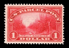 MOMEN: US STAMPS #Q12 PARCEL POST MINT OG LH PSE GRADED CERT VF-80J LOT #94848