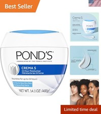 Crema S Nourishing Moisturizing Cream - Fragrance-Free 14.1 Oz for Dry Skin