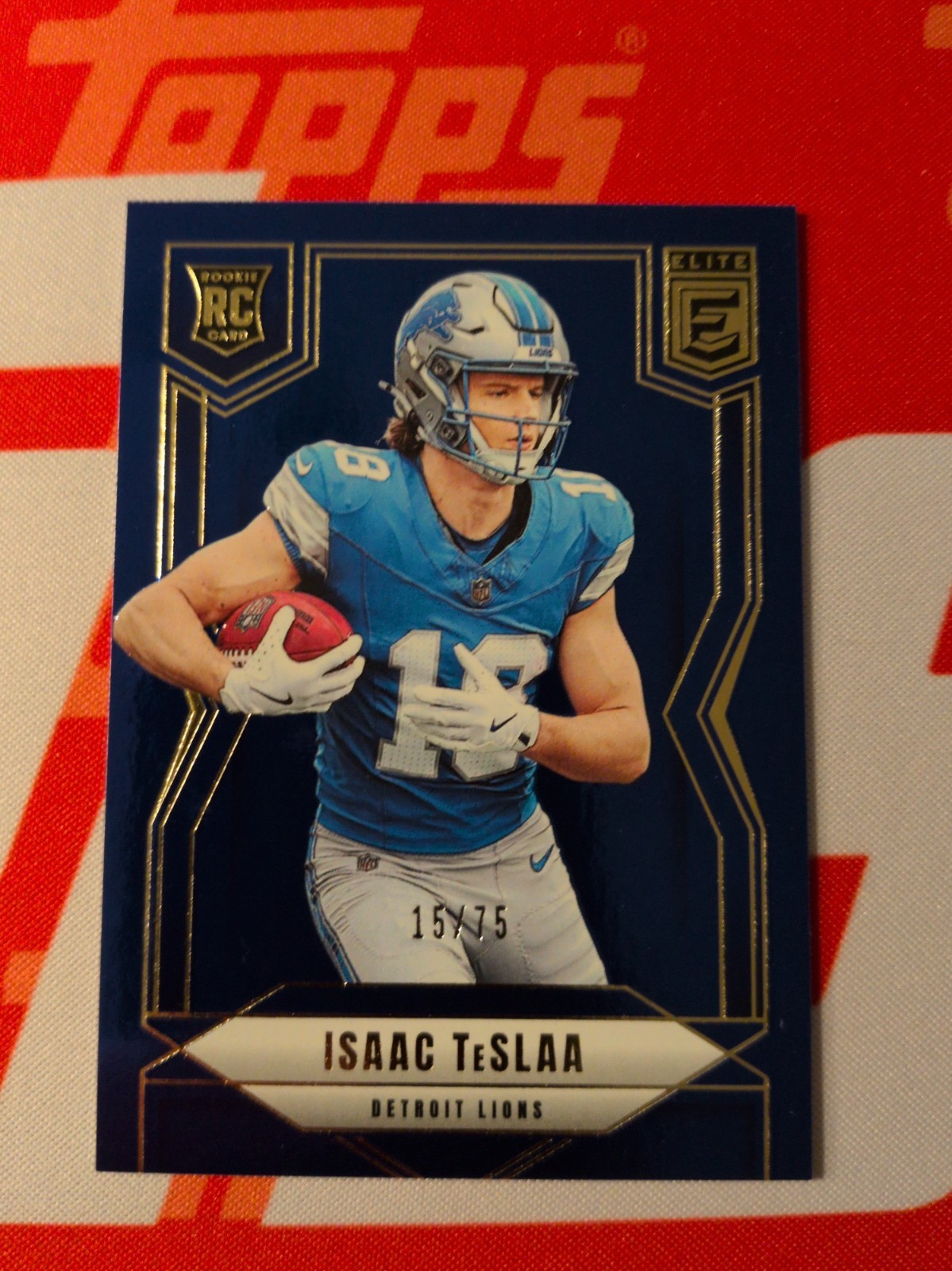 Panini 2025 Donruss Elite Isaac Teslaa RC Rookies Detroit Lions /75