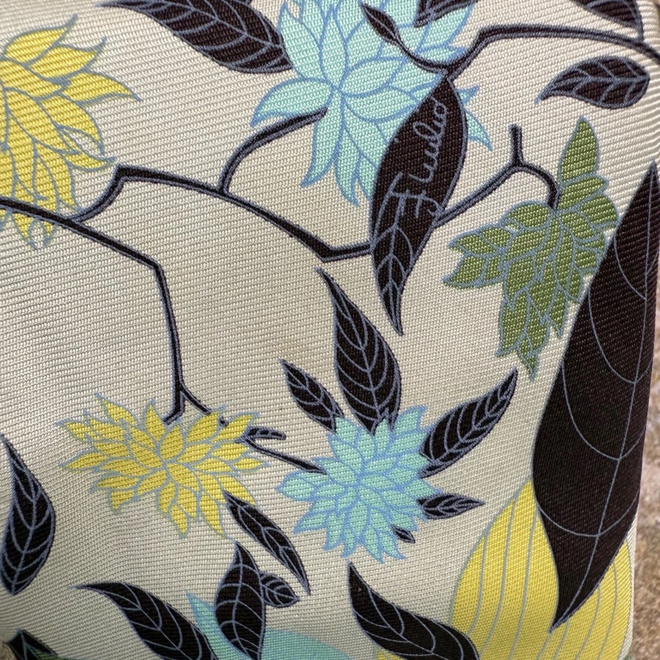 Corbata de diseñador Emilio Pucci 100 % seda para hombre hecha en Italia audaz estampado floral Foto 2 de 4