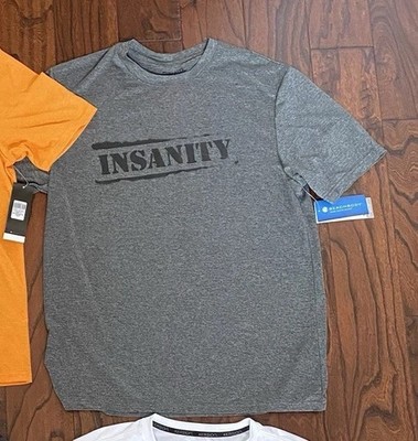 1 New Men s Large T-Shirt Insanity Beachbody/Bodi, Gray