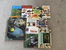 9x Variety of Aquarium/Tropical Books Fish Tank