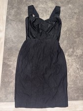 GUESS Los Angeles Black Bodycon Cocktail Dress XS Sweetheart Neck Sheath