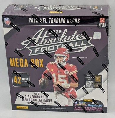 Factory Sealed Mega Box 2025 Panini Absolute NFL Football Cards