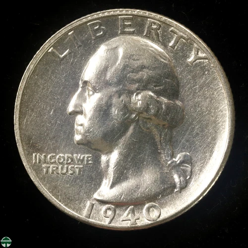 1940-S Washington Quarter - AU Details