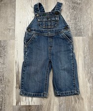 VTG Polo Ralph Lauren Overalls Kids 9M Snap Closure Blue