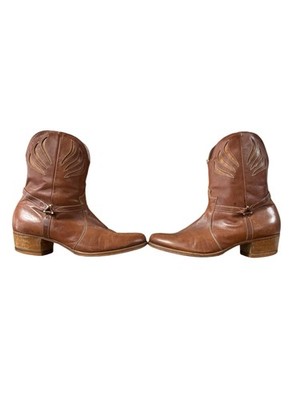 Florsheim Men\'s Vintage Brown Leather Ankle Boots Vintage Florsheim Brown Leather Ankle Boots - 80s Unisex  main image 2