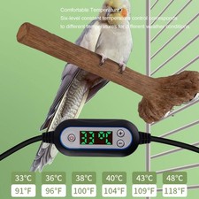   Heated Bird Perch 5W Bird Warmer Bird Perch Stand Heater For African Grey