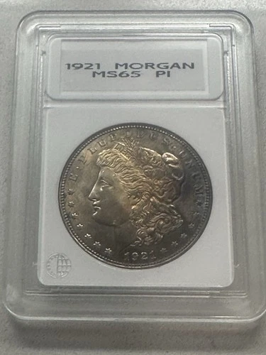 Amazing Uncirculated Toning 1921 Morgan Silver Dollar, NO RESERVE!!!!