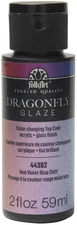 FolkArt DragonFly Glaze Topcoat 2oz-Red/Violet/Blue