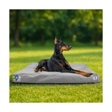 Sytopia 42" Outdoor Indestructible Canvas Dog Bed   Ultra-Durable, Waterpr