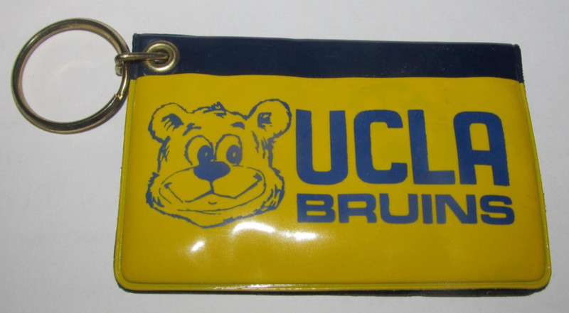 UCLA BRUINS Bears Vintage I.D. Card Holder Vinyl Yellow or Gold and Blue