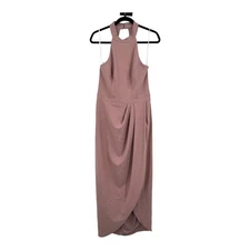 Xscape dress Halter neck crepe gown pink size 12 
