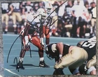 RAY LEWIS SIGNED/AUTOGRAPHED MIAMI U 8 X 10 PHOTO LINEBACKER #52 NCAA BLACK #2
