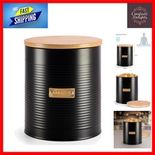 Versatile 2.8L Airtight Biscuit Storage Jar - Elegant Black Kitchen Decor