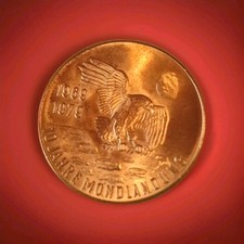 Medaille 10 Jahre Mondlandung 1969-1979 Astronauten & Adler 
