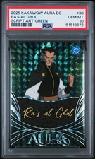 Pop 1 2025 Kakawow Aura DC RA?S AL GUHL Script Art-Green /25 Psa 10