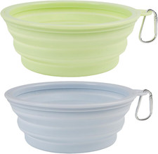 2pcs Hundenäpfe Faltbar Hundenapf,reisenapf Hund,wassernapf Hund unterwegs,Tragb