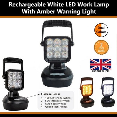 Wiederaufladbare LED Arbeitsleuchte, tragbar, SOS, Taschenlampe, Inspektion, Warnleuchte