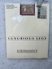 Vintage Loemann  s Luxurious Legs Lycra Pantyhose Size C Pale Beige Silken Sheer