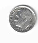 1952D United States Roosevelt 90% Silver Dime