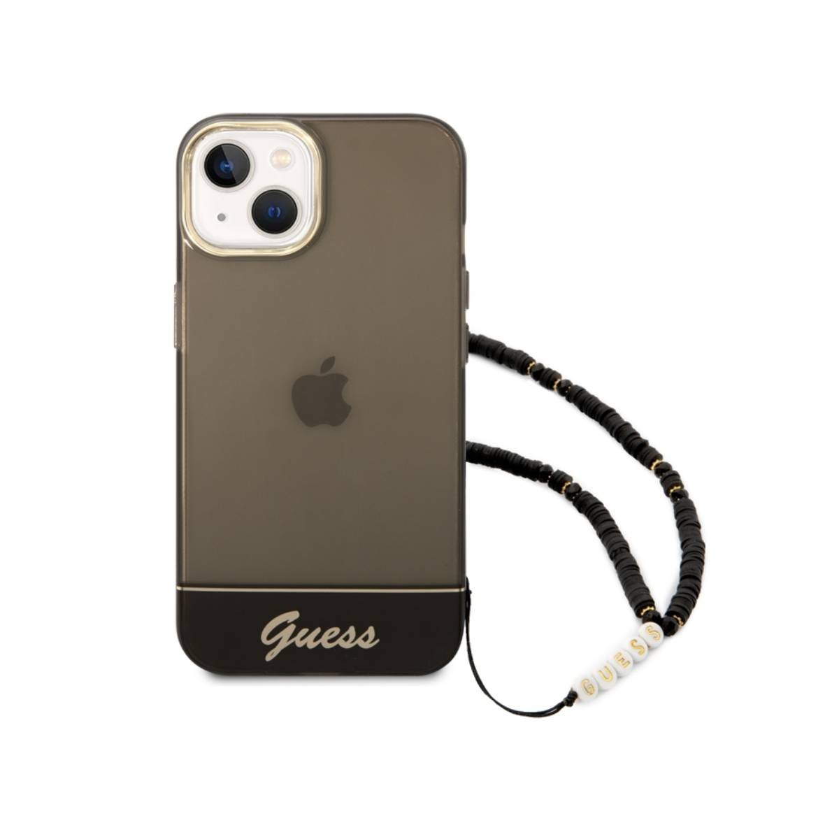 Coque Guess iPhone 14 Plus pour sorties avec lanière bijoux
