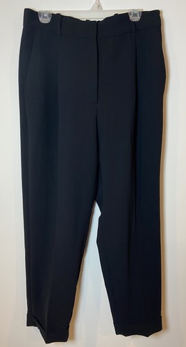 Wilfred Aritzia Pants Trousers Pleated Cuff Hem Black Size 12
