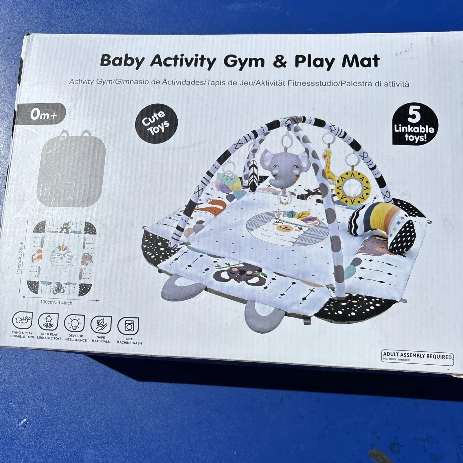 Baby Gym Play Mat, 8-in-1 Tummy Time Mat & Activity Gym, Washable Ball Pit
Opens in a new window or