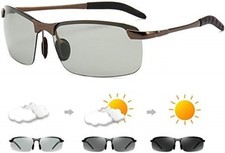 Photochromic Polarized Sunglasses for Men   UV400 Sports and Driving...