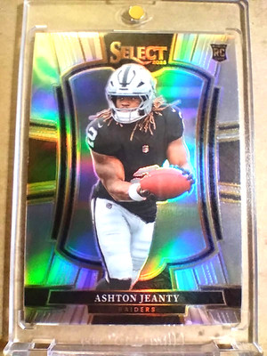 2025 Ashton Jeanty Panini Select Rookie Premier Level Silver Prizm RC     QTY