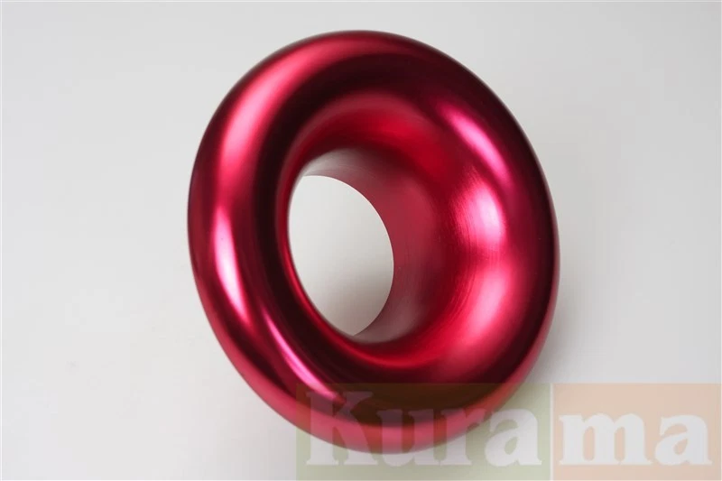 102 mm 4" aleación de aluminio rojo entrada de aire Ram tubo embudo conducto rojo Foto 2 de 4