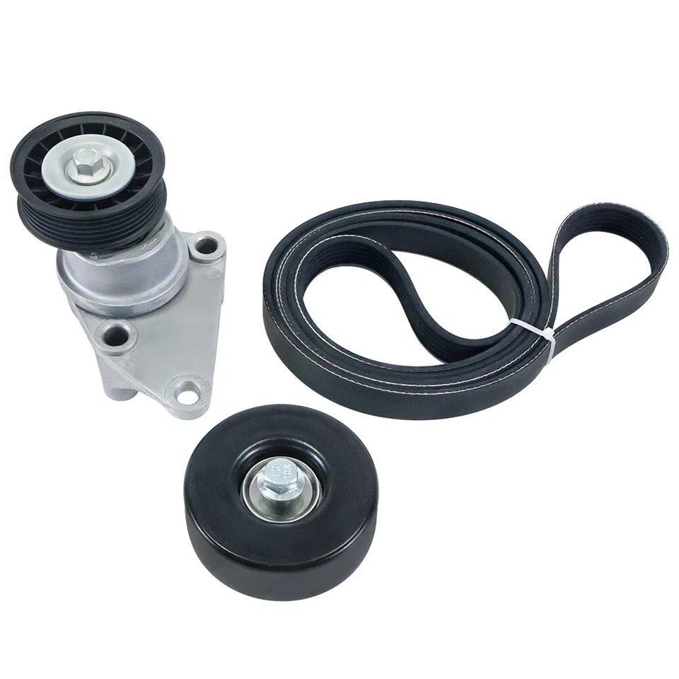 Kit de polea loca tensor de correa serpentina de transmisión para Chrysler Dodge 90K-39282D Foto 4 de 4