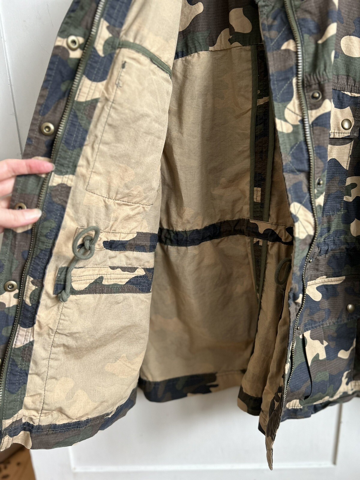 Gap Utility Jacket Camo Cotton Ripstop Military P… - image 8