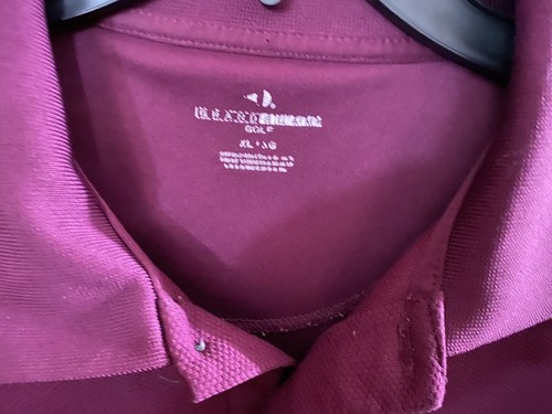 Grand Slam Golf Polo Shirt XL Mens Maroon / Purple - Picture 2 of 4