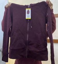 Active Life Zip Up Hoodie Heather antique burgundy - CHOOSE SIZE