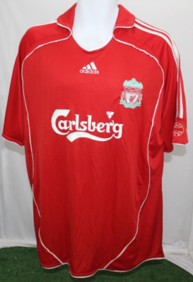 Liverpool Premier League Authentic Adidas 2007-2008 Size XLarge #8