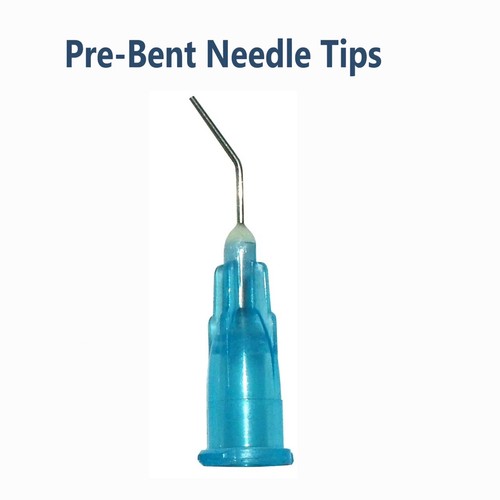 Dental Pre-Bent Dispensing Needle Tips for Etch Sealant Blue 25 Gauge 100/pk - Picture 10 of 11