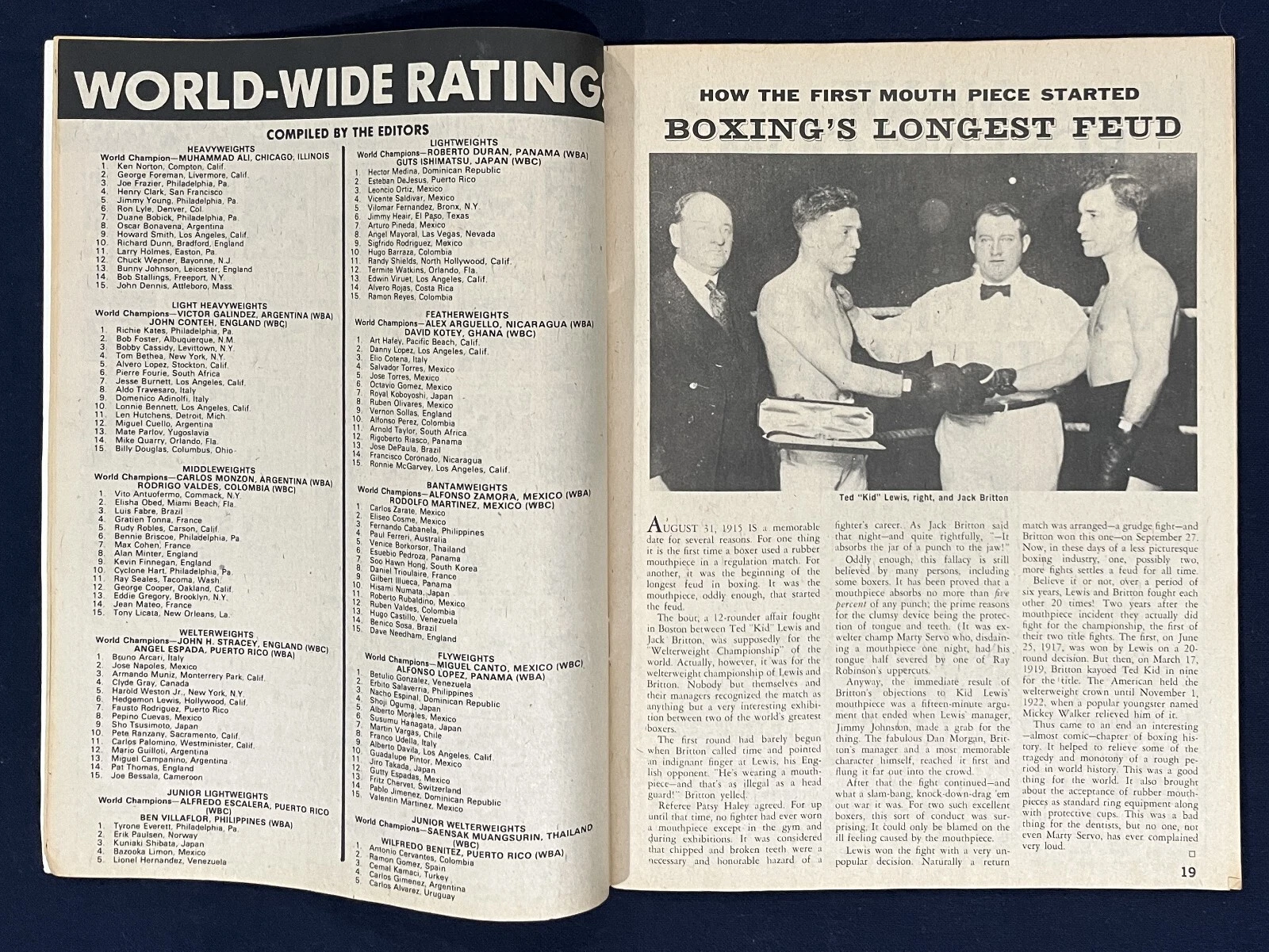 Big Book of Boxing, Sept. 1976, Muhammad Ali, Joe Louis, Max Rosenbloom, Tunney - Picture 4 of 19