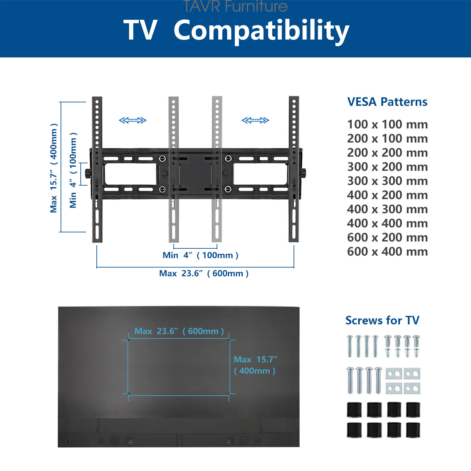 Rolling TV Cart with Mount and Wheel for 32-80 inch Flat Screen TV