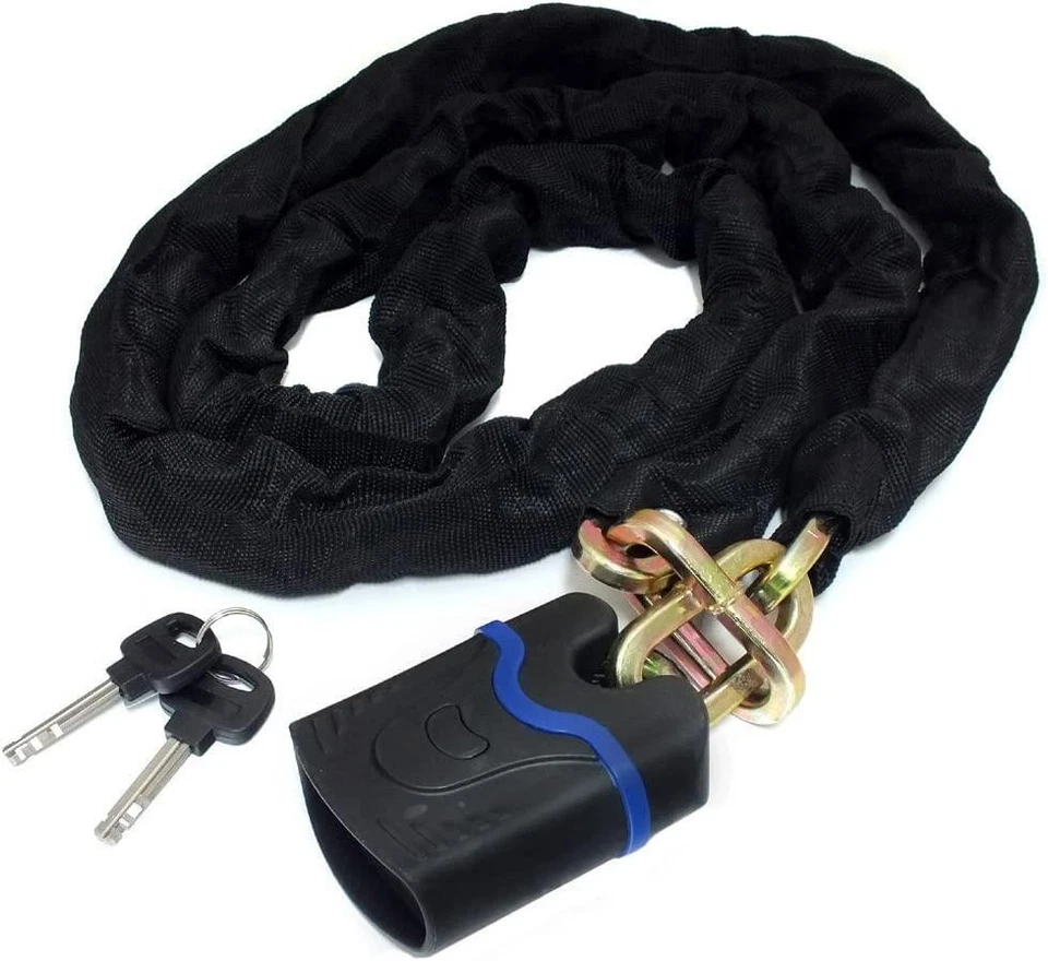 Heavy Duty Spiral Bicycle Locks Security Lock Secure Safe Chain Padlock 200cm - Image 2 of 4