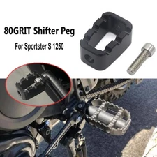 For Sportster S 1250 RH1250 S 2021-2023 Black 80 GRIT Left Shifter Peg Foot Pegs
