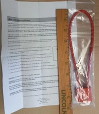 DAC Technologies 8" Red Cable Gun Safety Lock 2 Keys CL012014