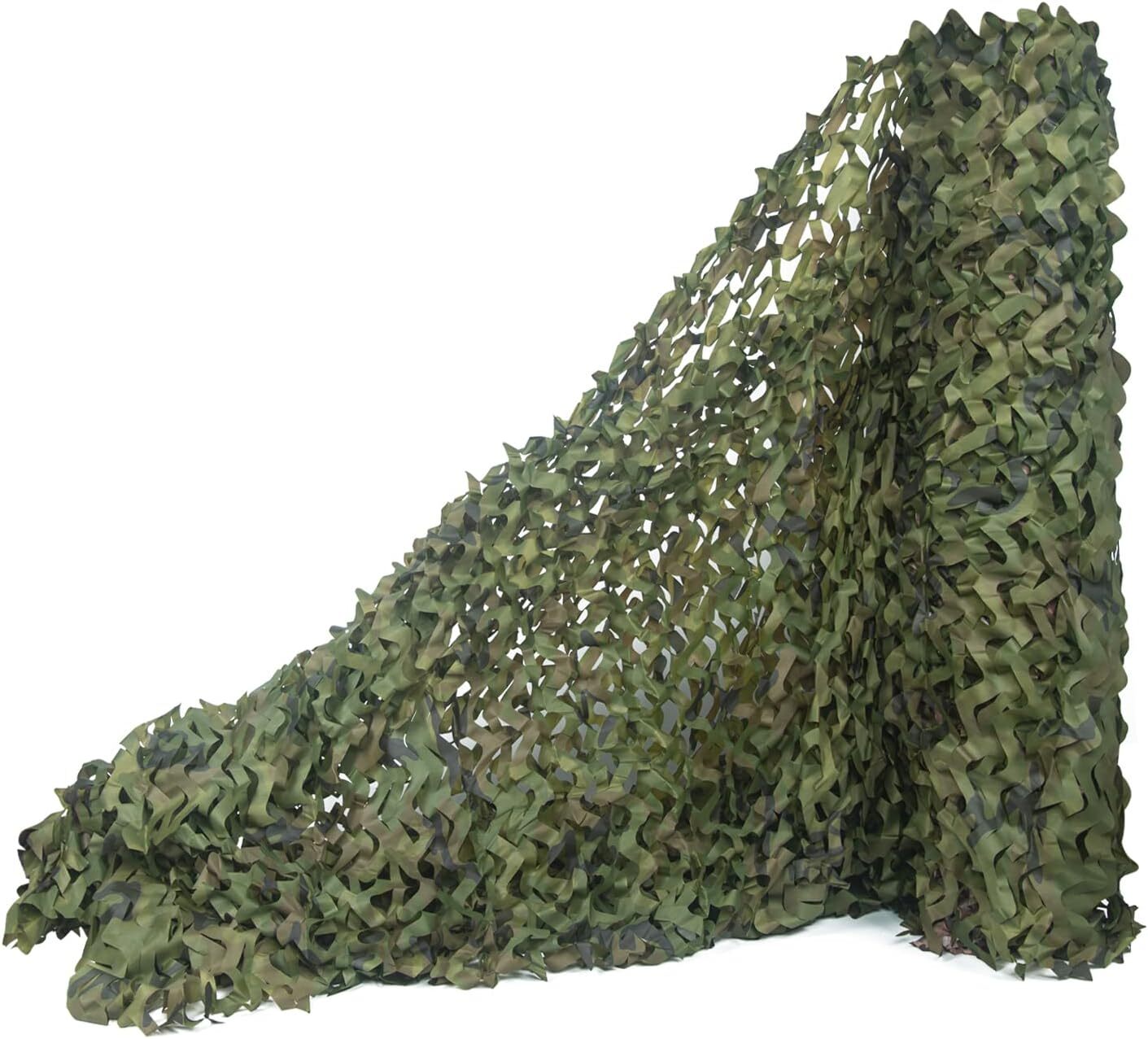 13-26Ft Military Woodland Camouflage Netting Cutable Camo Net Camping Hunting
