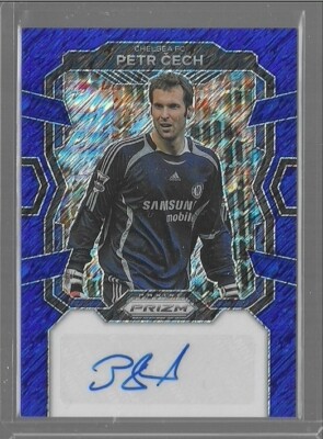 2023-24 Prizm EPL FOTL Petr Cech Blue Shimmer Auto - Chelsea | eBay
