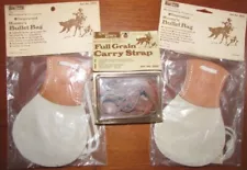 Vintage UNCLE MIKES Muzzleloading 2 HUNTERS BULLET BAGS & RIFLE CARRY STRAP New!