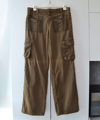 2003 D&Gボンテージパンツ 2003 Vintage DOLCE GABBANA Cargo Pants Trousers D&G Brown