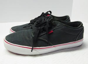 vans atwood black red