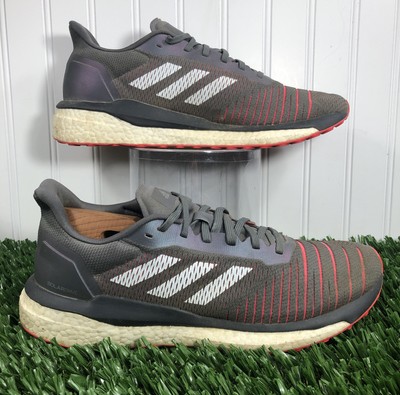 Adidas Solar Drive Grey Shock Red Mens Sneaker adidas Solar Drive Grey Shock Red for Sale | Authenticity  main image 4