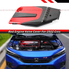 FOR 2022-2025 11TH GEN HONDA CIVIC JDM RED BLACK TYPE-R STYLE ENGINE VALVE COVER