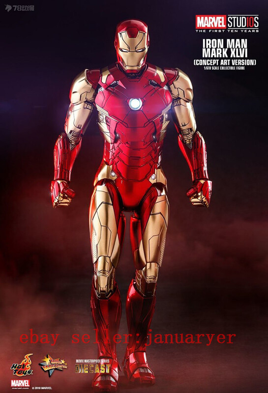 Hot Toys Mms489d25 1/6 Iron Man Mk 46 (Concept Art Version) Action